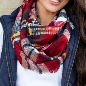 Plaid Infinity Scarf